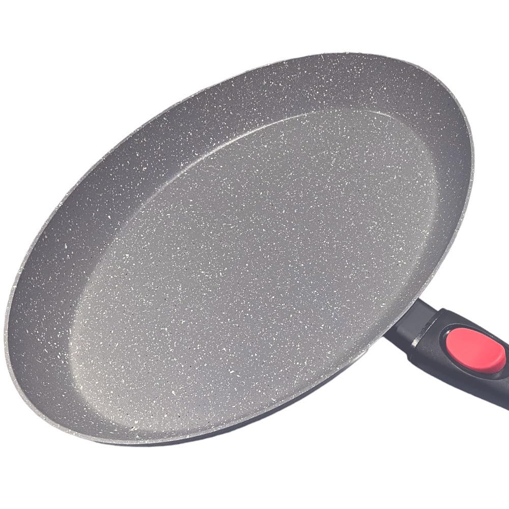 Nice Cooker Roc-Tec Oval Fish Pan *38 cm * Real Stone Particles Non-Stick – All Kinds of Lights Including Induction + Oven with Removable Handle
