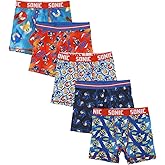 Youth Boys Sonic the Hedgehog Boxer Brief Underwear 5-Pack - Speedy Comfort for Gamers