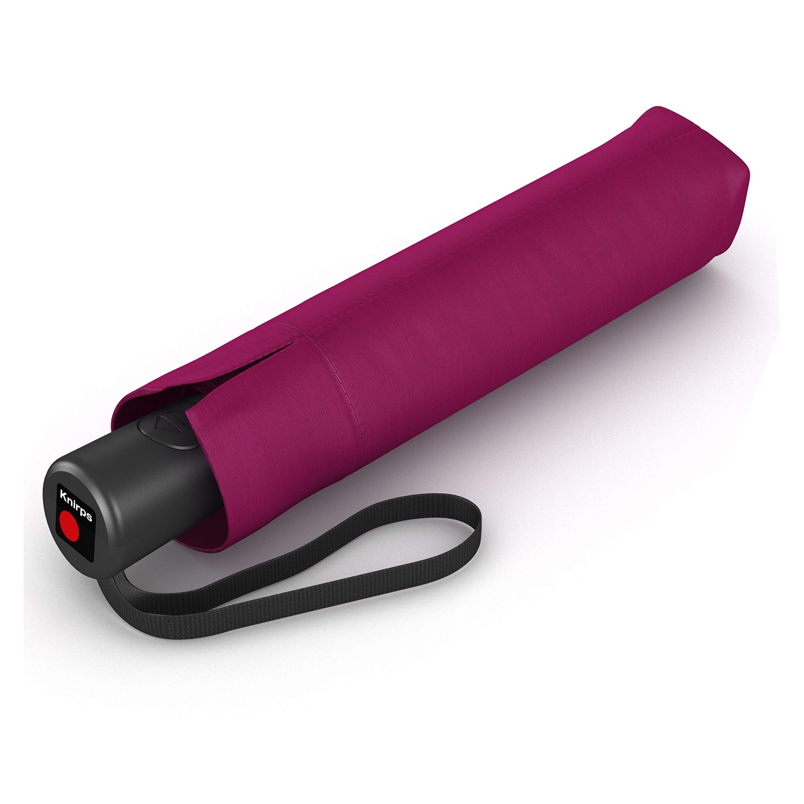 Knirps A.200 Medium Duomatic Pocket Umbrella - Compact and Storm Resistant - Wind Tunnel Tested, dark violet, M, Modern and functional