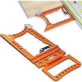 SpeTool Track Saw Square 90&deg; Right-Angle Track Saw Guide Rail Square, Quick-Lock &amp; Rail-Protect, Extra-Large &amp; Thick, Compatible with Festool, Makita, Milwaukee, POWERTEC, WEN, Evolution