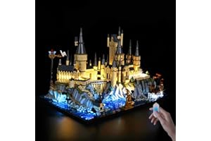 Nitemode LED Light Kit Compatible with Lego- 76419 Castle and Grounds, Upgraded for Harry Potter Hogwarts Building Set Lighting Accessories No Model(Brightness Adjustable)