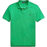 Ralph Lauren Men's Classic Fit Mesh Pony Logo Polo Shirt (L, GolfGreen)