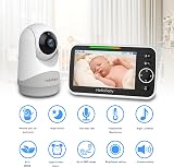 HelloBaby Monitor with Camera and Audio 5 inch Screen 3500mAh Battery view 2