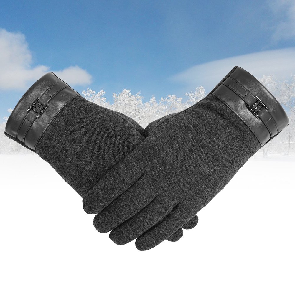 Vbiger Winter Warm Gloves Touch Screen Gloves Casual Gloves Texting Mittens for Men and Women (XL, Grey)