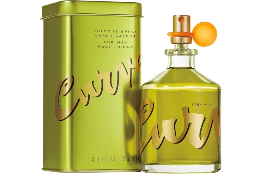Curve for Men Cologne Spray, Gift for Him, Spicy Woody Magnetic Scent for Day or Night, 4.2 fl oz