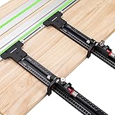 GOINGMAKE Track Saw Parallel Guide System with Mirco Adjustable Flip Stop and Zero Calibration for Woodworking Repeatable Rip Cuts for Track Saw Guide Rail Compatible with Festool,Makita,Milwaukee