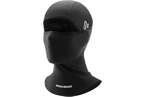 ROCKBROS Balaclava Face Mask, UV Protector Breathable Helmet Liner Fits Glasses, Thin Balaclava Face Mask Summer Cooling Neck