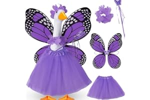 Enchanting Fabric Butterfly Geese Outfit for Porch and Party Home Celebration Decoration Costume Elegant Themed Attire for En