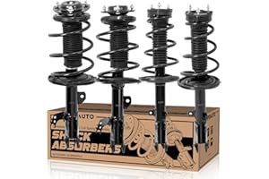 KUIPERAUTO 4PCS Front & Rear Complete Shock Strut Spring Assembly Compatible for Toyota Camry 2012-2014 2.5L/3.5L FWD,2 Front Strut & 2 Rear Quick Strut,SE/XSE,Not Hybrid
