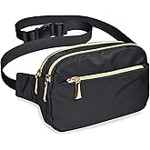 Fanny Packs for Women Men Fashion Plus Size Waist Pack Belt Bag Fanny Pack for Girls Boys with 5 Pockets Adjustable Belt, Cute Bum Bag Hip Bags for Travel Disney Running