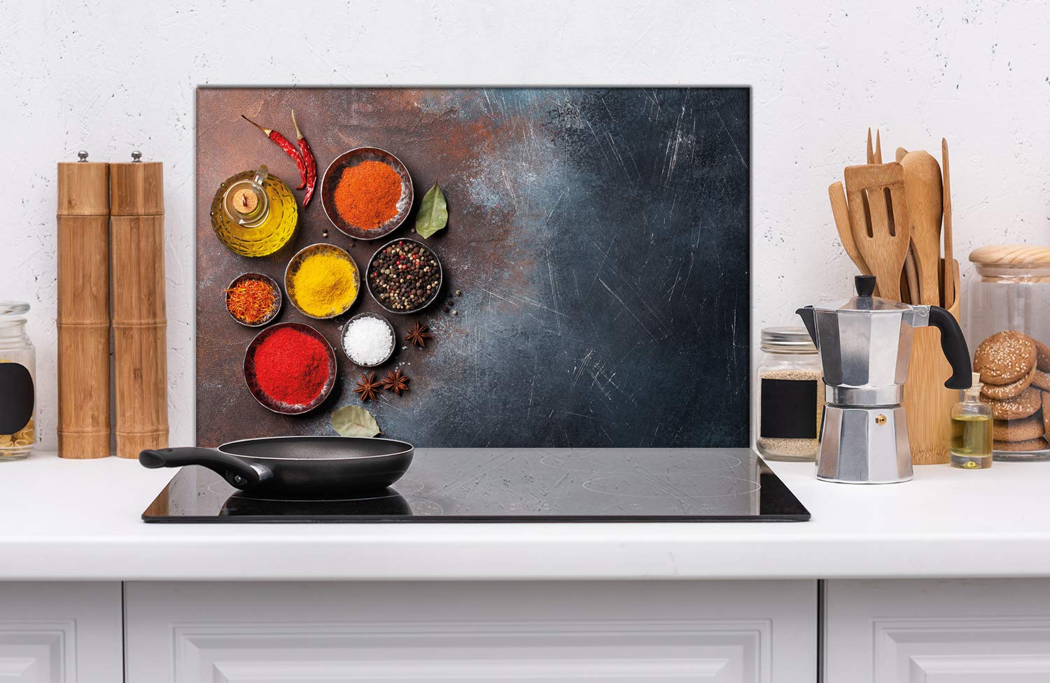 Tulup Tagliere Di Vetro Per La Cucina 2x40x52cm - Caffetteria