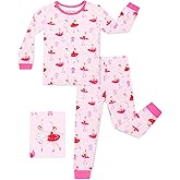 babee Reshinee Bamboo Viscose Toddler Girls Kids Pajamas Unicorn Mermaid Pjs Long Sleeve Snug fit 12M-8Y 2pcs Soft Jammies