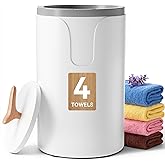 EUHOMY Large Towel Warmer for Bathroom, 3 Timer Settings (30/60/90 Mins), Auto Shut-Off, Fragrance Disc Holder, Bucket Towel Warmer for Oversized Towels, Blankets & Bathrobes, White