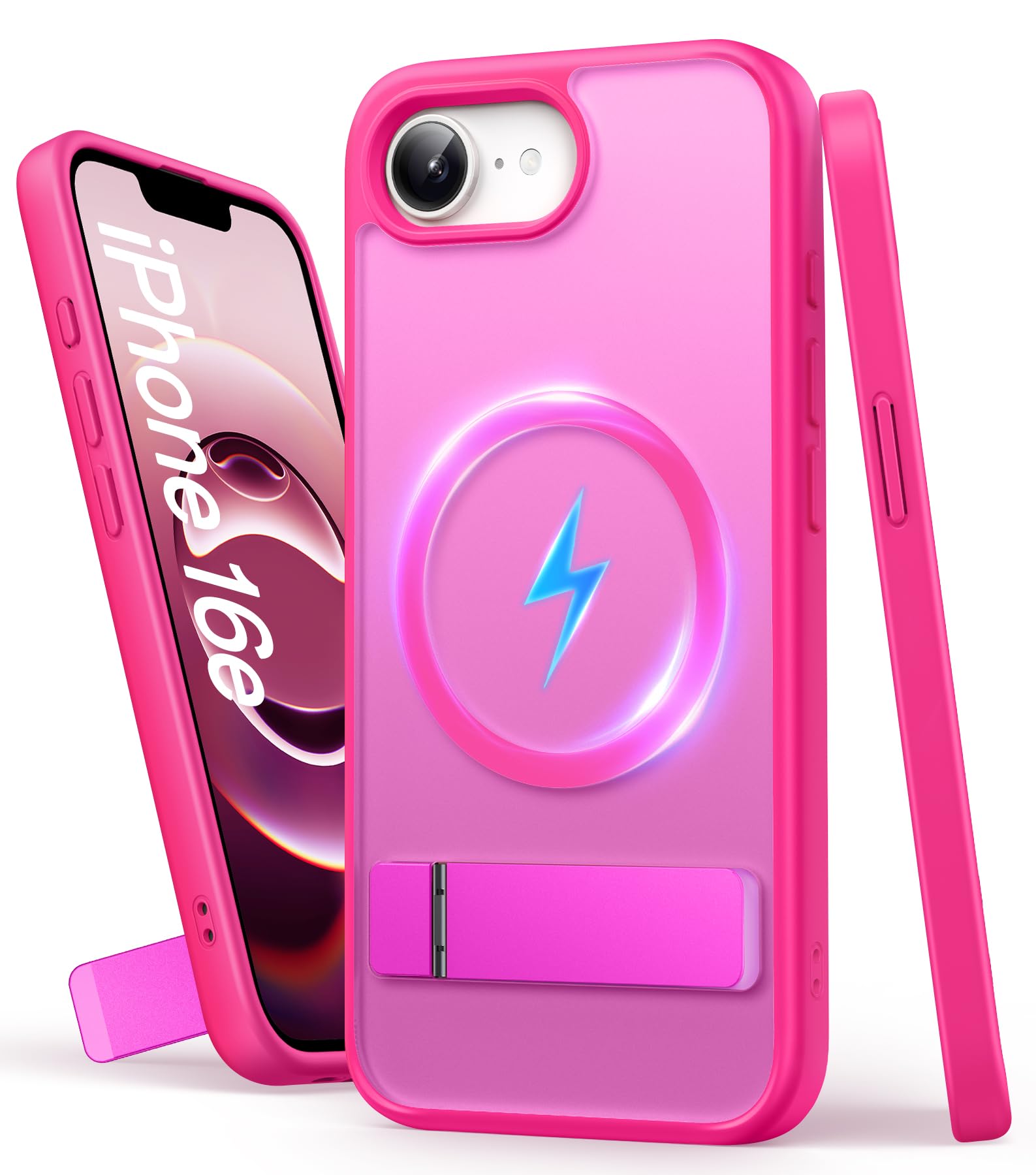 SIXBOX for iPhone 16e Case with Stand, Compatible