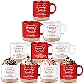 Didaey 10 Pcs Employee Appreciation Gifts Bulk Thank You Mugs 13 oz Inspirational Ceramic Coffee Mugs May You Be Proud of Appreciation Gifts for Office Staff Teacher Nurse Team Coworker, 2 Colors