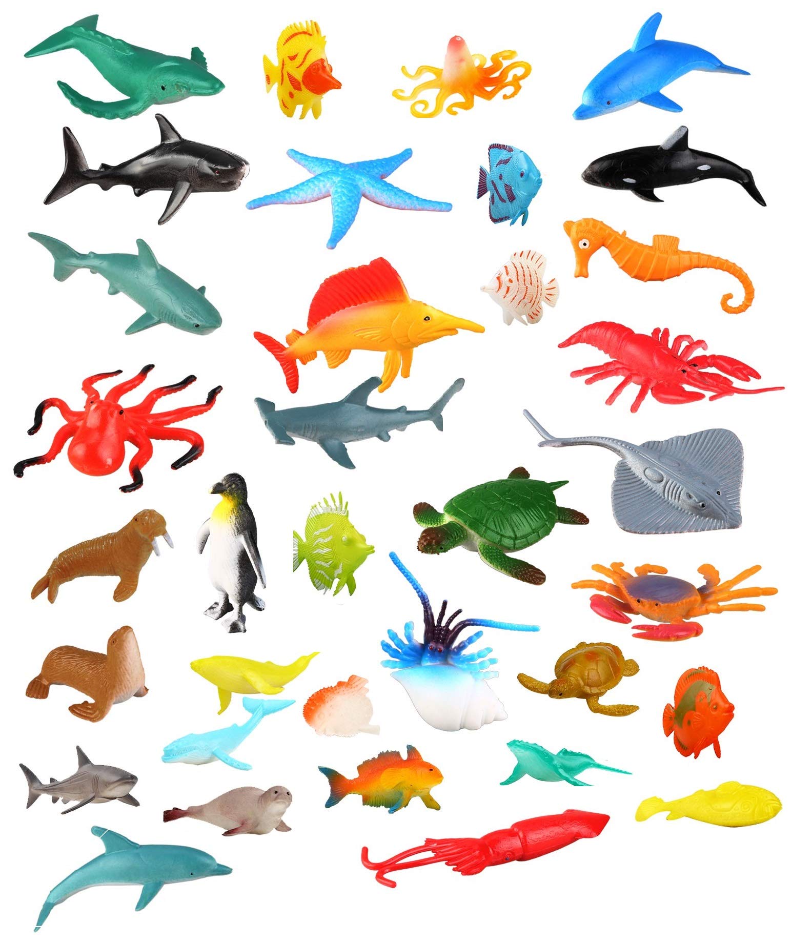 sea animals toy set