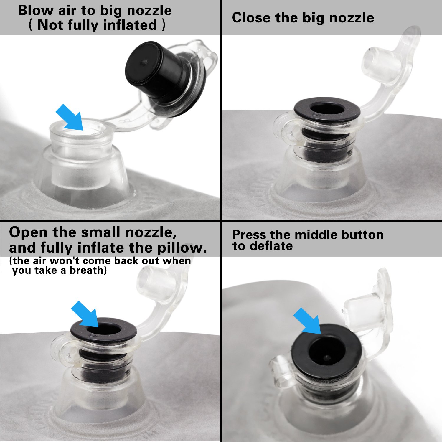 Inflatable Leg Rest Pillow Footrest Air Travel Cushion with 3 Adjustable Height for adults, Kids, Children Lay Down or Sleep on Long Flights, Cars, Buses, Trains, Office Napping, Home, Camping