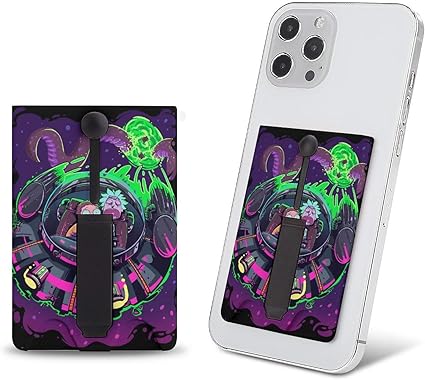 Amazon Co Jp スマホカードケース リック アンド モーティ アニメ 手帳型カード入れ カードケース スマホポケットケース スマホポーチ カード入れ 貼り付け型 定期入れ カード収納ケース 携帯ステッカーポケット 背面カードホルダー 全機種対応 名刺入れ 9cm 6cm