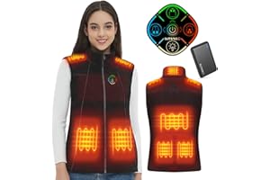 KOVNLO Heated Vest Women with Battery Pack Included,Smart Electric Lightweight Heated Jacket