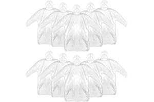 PAMANER 5 Pack Rain Ponchos for Women & Men, Adults Disposable Raincoat, Plastic Emergency Waterproof Ponchos Raincoats for Outdoor