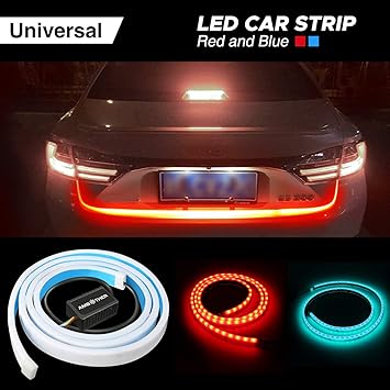 Amazon Com Flexible Car Led Light Strip Multi Color 2 Pcs 24 Inches Daytime Running Lights Led Rgb Kit Waterproof For Car Replacement Switchback Headlight Decorative Lamp Kits And Turn Signal