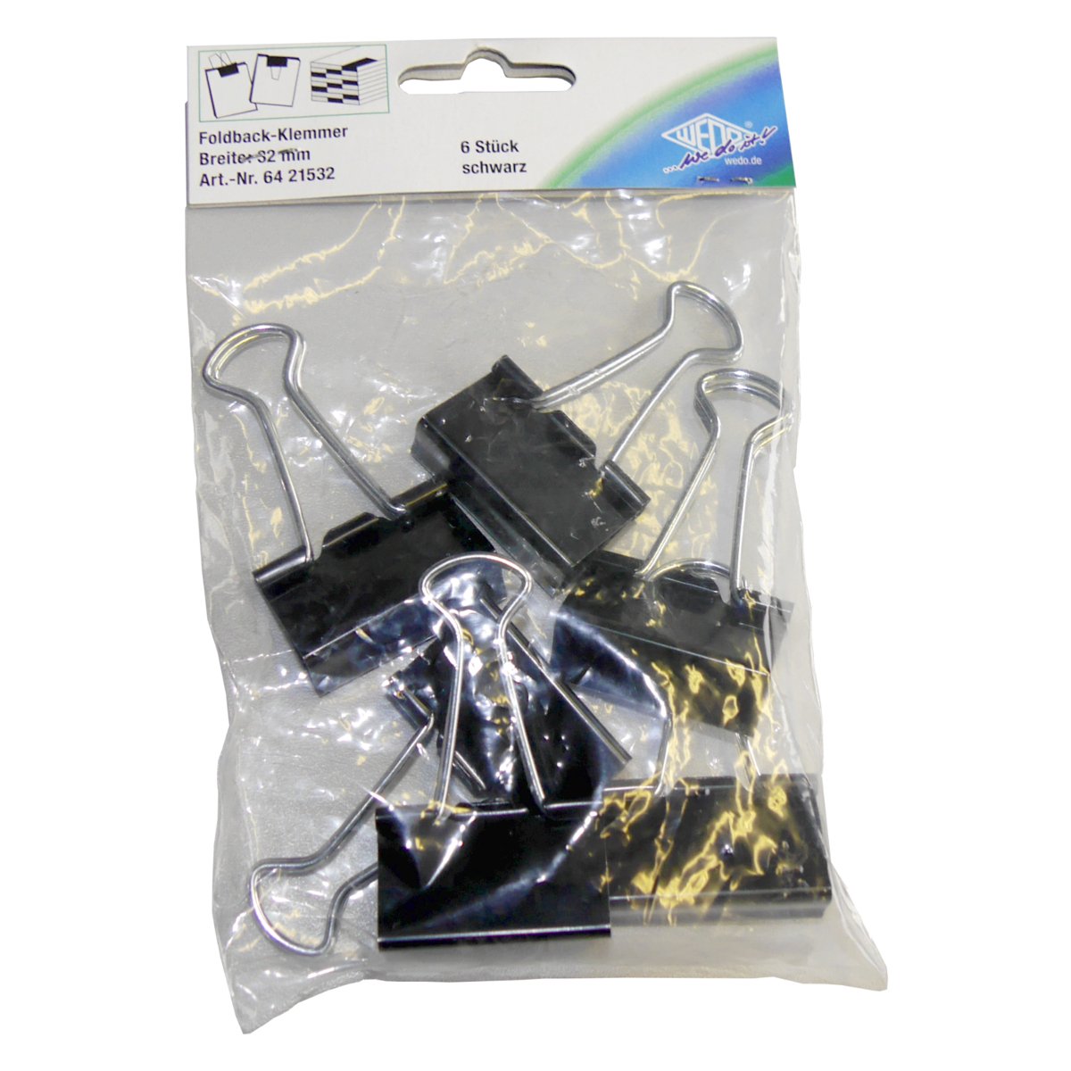 Wedo 6421532 32 mm Fold Back Clip