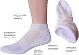 FORMEU Women Ankle Socks White 4 Pairs Low Cut Cotton Breathable Cushioned view 4