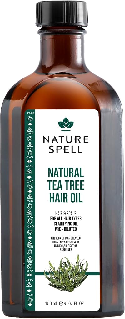 Nature Spell Tea Tree Oil for Hair & Scalp 150ml Pre-Diluted Lightweight Oil