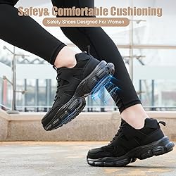 Steel Toe Shoes for Women Men Wide Non Slip