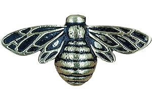 ANATOLICA Solid Brass Bee Door Knocker,6.3 Inches Wide,3.5 inches Tall (Antique Brass)