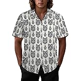Joyidec Mens Hawaiian Shirt Casual Button Down Short Sleeve Tropical Beach Holiday Aloha Party Shirt for Men Funny