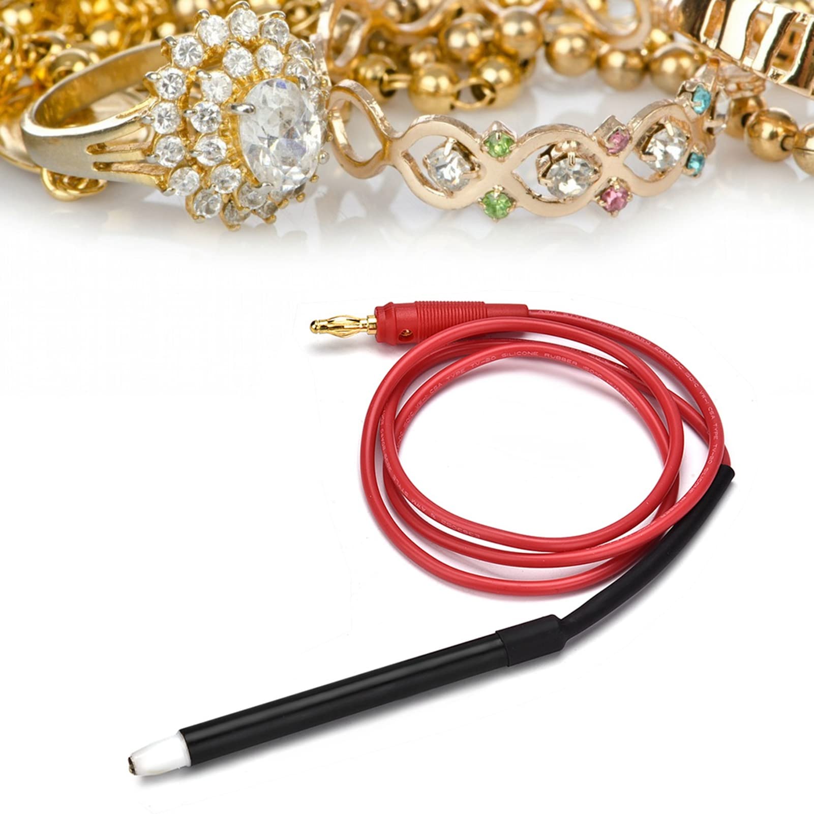 Ausla 102 cm Electroplating Pen Tool with Good Conductivity for Local Gold, Silver and Copper Plating Decoration