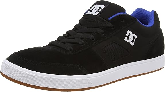 black and blue dc shoes