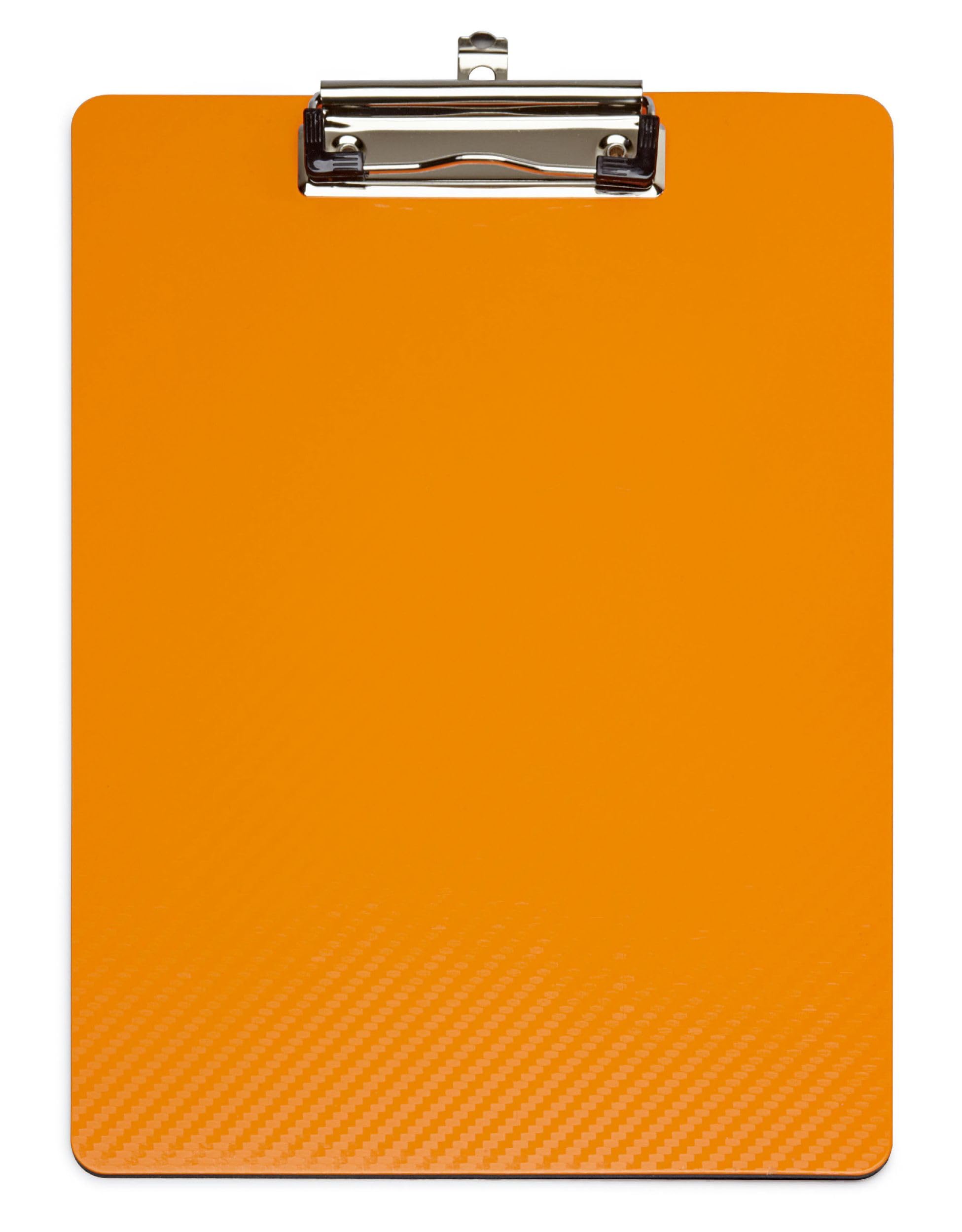 Klemmbrett MAULflexx, Durable A4 Writing Tablet, Retractable Hanging Loop. Clipboard 4 Schreibplatte Orange