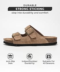 Project Cloud 100% Genuine Leather Flat Sandals
