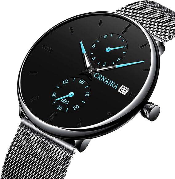 Amazon 腕時計 メンズ うで時計 薄型 ファッションシンプルニュートラル 軽量 メッシュベルト人気のバースデーギフトバンケットビジネス メンズ腕時計 シンプル カジュアル ファッション ユニセックス 防水 メッシュバンド アナログクオーツ 時計 人気 腕時計