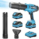 Cordless Leaf Blower, 21V Handheld Leaf Blower with 2 Batteries & Charger, Lightweight Design for Patio Cleaning, Lawn Care, Blowing Fallen Leaves, Dust & Debris