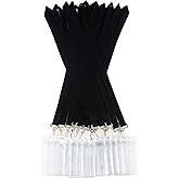 YOYOGO 12 Pack Cruise Lanyard with Waterproof ID Card Holder, Colorful Solid Color Durable Lanyard with Badge ID Holder for Badge Card and Carnival Sail (Black)