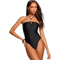 Karla Colletto Women's Basics One Shoulder One Piece with Shelf