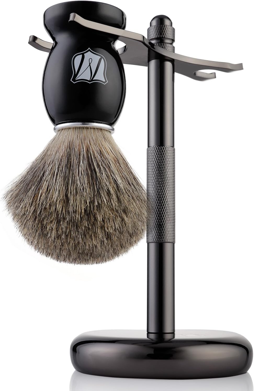 Miusco Premium 100% Pure Badger Hair Shaving Brush and Luxury ...