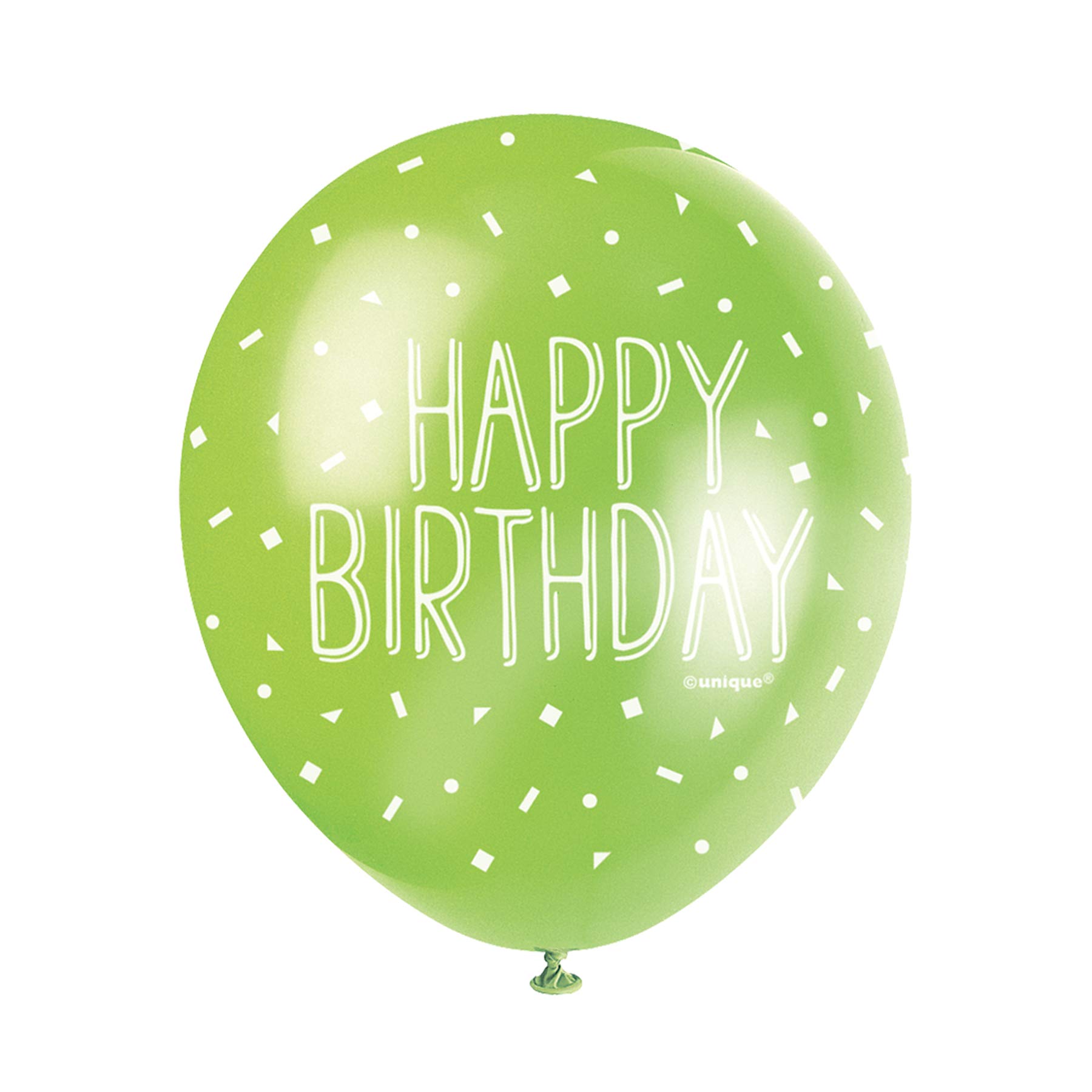 Assorted Color Happy Birthday Latex Balloons (30cm) Pack of 5 - Perfect for Festive Milestone Celebrations, Purple