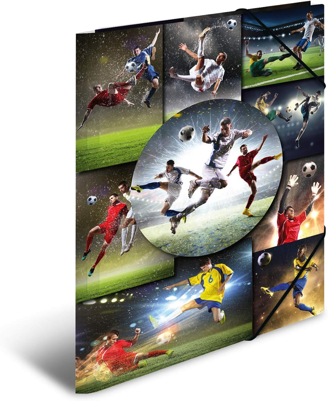 HERMA Elastic Folder, Cardboard, Football, A4 - Image 3