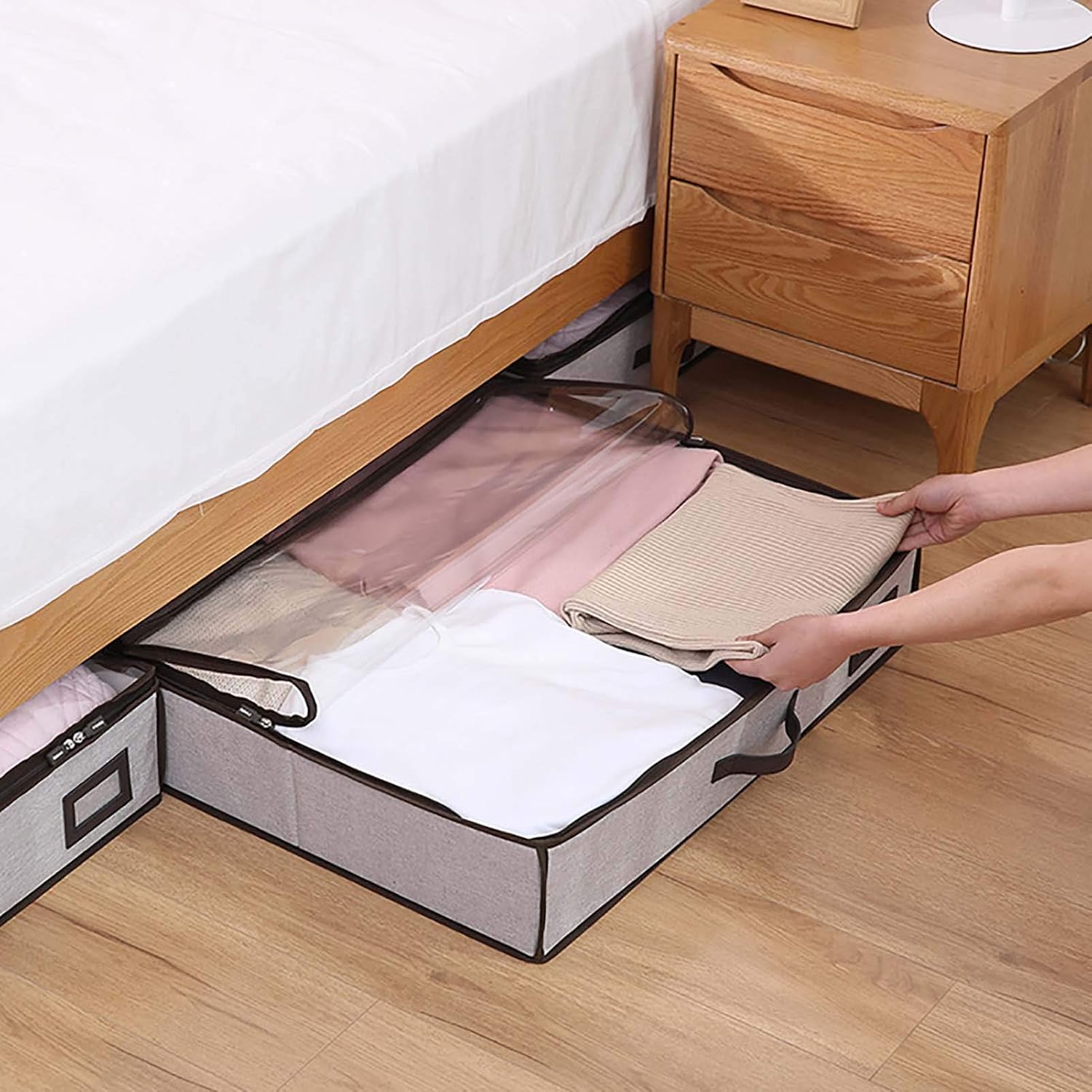 Under Bed Storage Bags, Mildew Proof Moistureproof Clothes Organizer