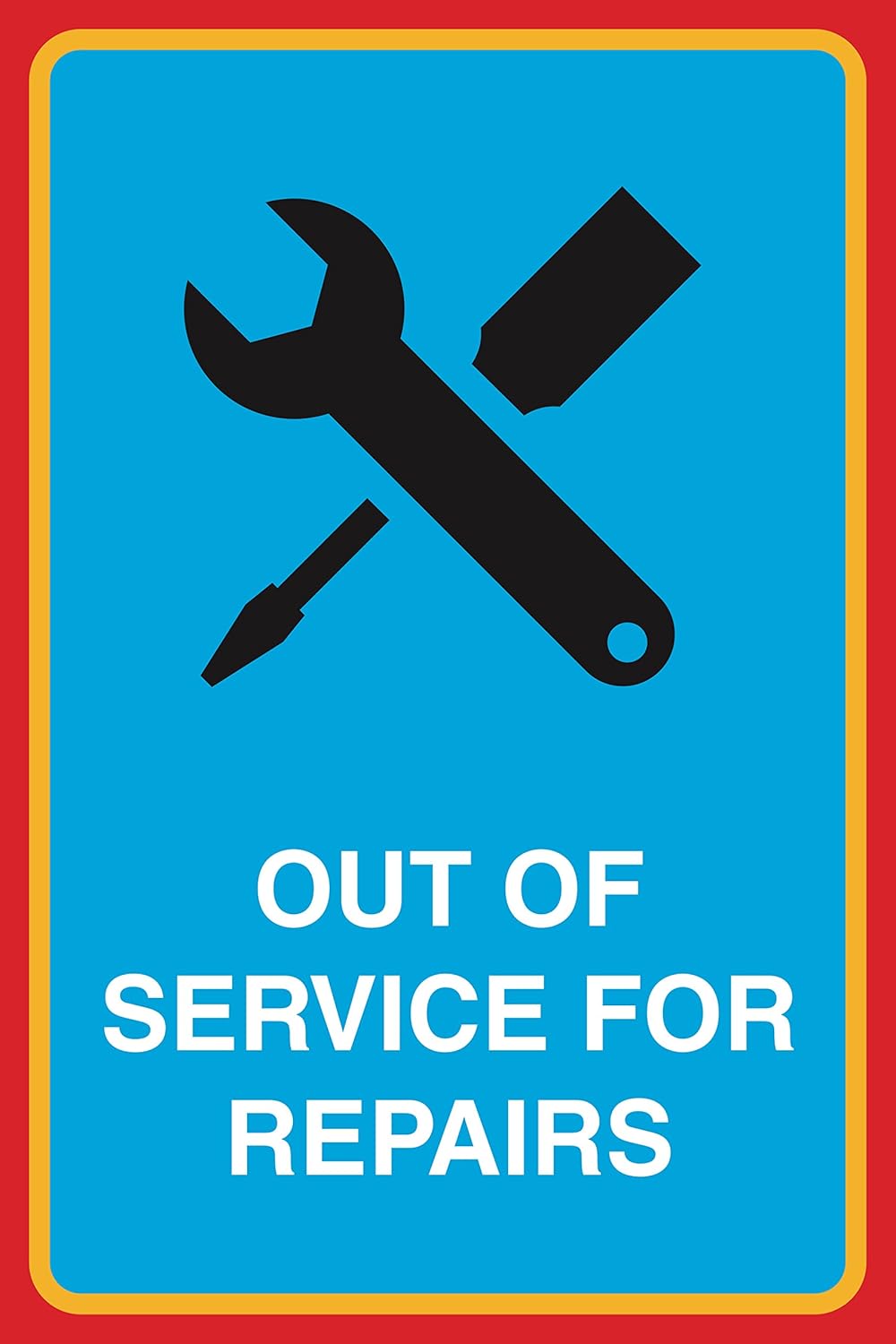 Out of Service for Repairs Print Wrench Screwdriver
