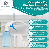 Medi Grade Earwax Removal Kit 300 ml Bottle 2 Nozzles 5 Tips Basin view 3