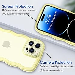 Anuck for iPhone 14 Pro Max Case Wavy Edge Clear