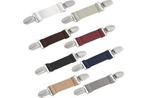 ZIOGAJINE 8 Pieces Dress Clips Back Cinch Set,Fit Dress Cinch Clips Set,Sweater Clips,Back Cinch Shawl Clips,Retro Cardigan Collar Clips,Travel Hat Clips,Clothes Clips,Dress Shirt Brooch Clip for Women Girl Decor