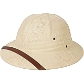 EverJoy Party Adult Safari Pith Hat &ndash; French Beige Costume Helmet - Explorers - Adventure - Tropical Helmet