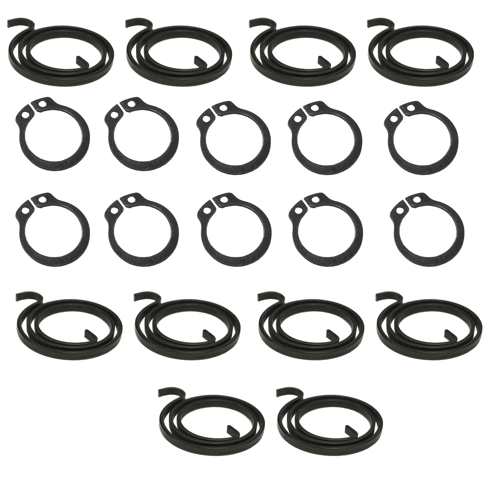 Door Handle Spring Repair Kit, 2.5 Turns Coil, 2.5mm Springs with Circlips, Universal Lever Handle Compatibility, Indoor Use (10 Springs 10 Circlips) โ image 1