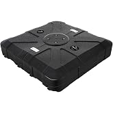 HOMSHADE Patio Cantilever Umbrella Base with Wheels 363 LBS Fillable Weight | Heavy Duty HDPE Outdoor Umbrella Base, Water &amp; Sand Weighted Large Umbrella Base for Offset Umbrellas